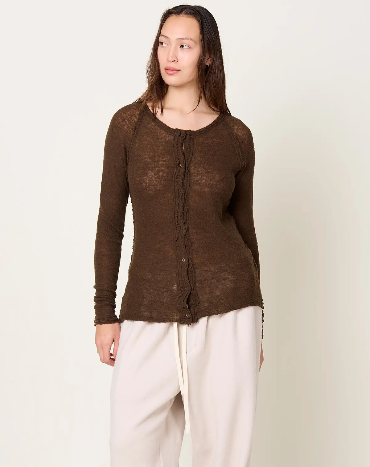 Beinta Cardigan In Chocolate 1