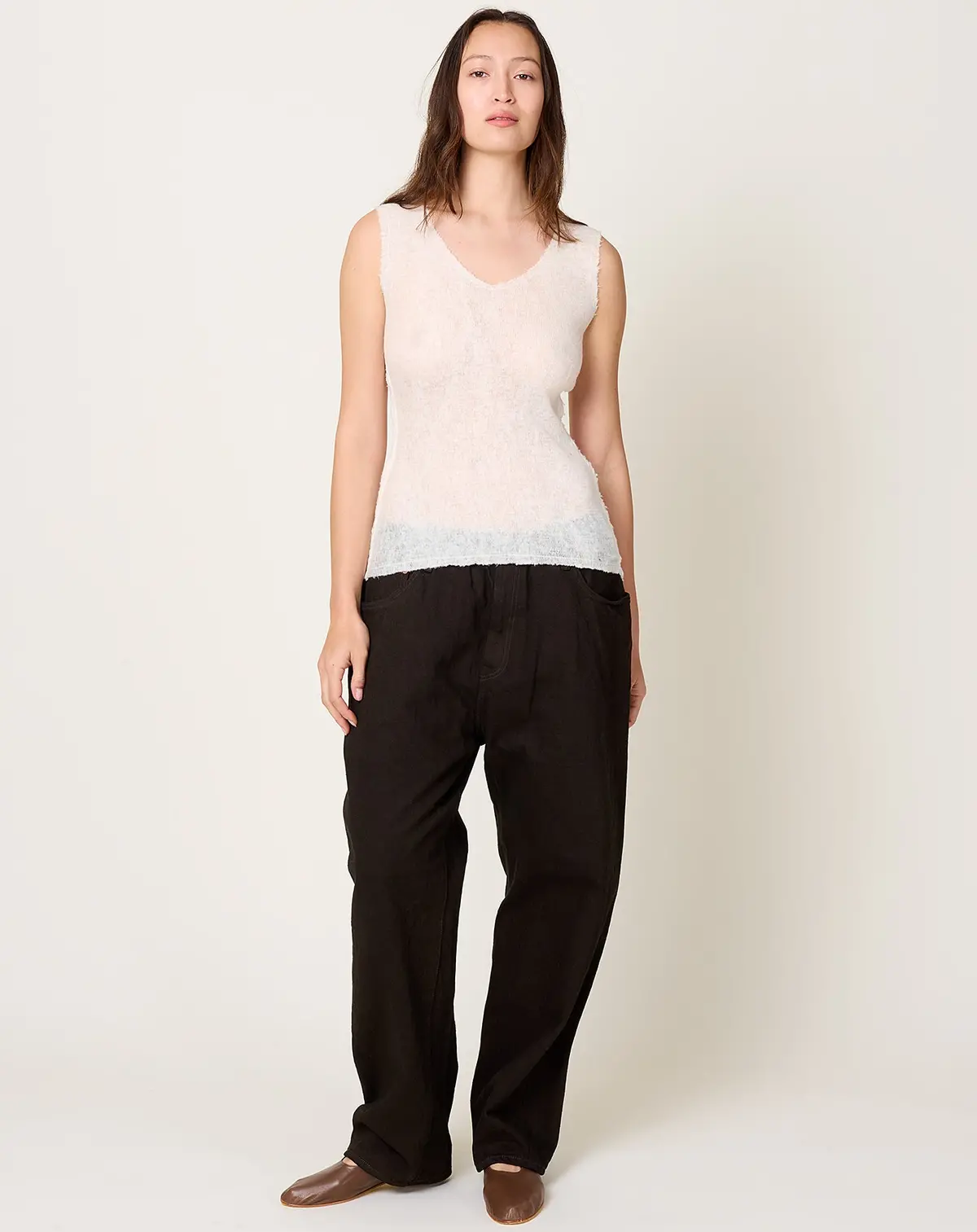 Bryndis Top In Off White 1