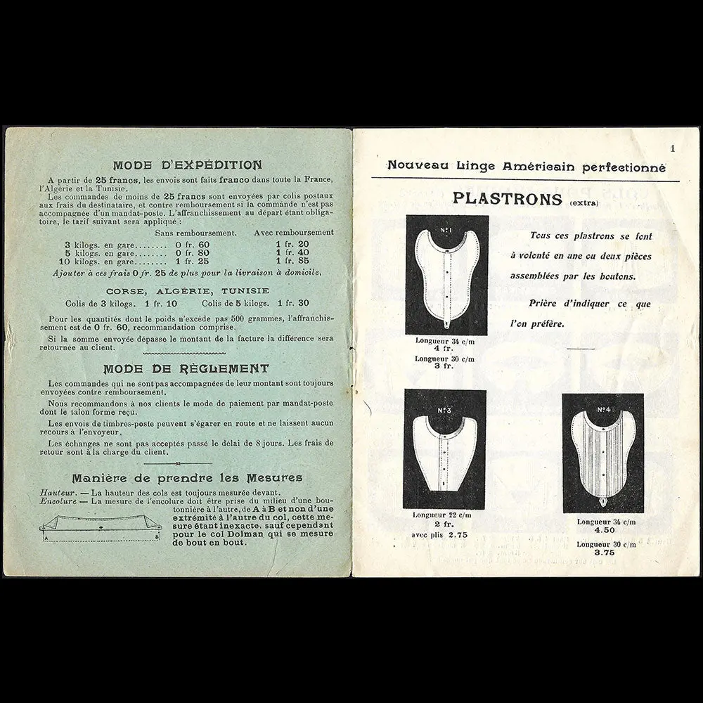Guilbert - Nouveau Linge Américain Perfectionné, Catalogue De La Maison De Lingerie, 190 Rue De Rivoli, Paris (1910S) 2