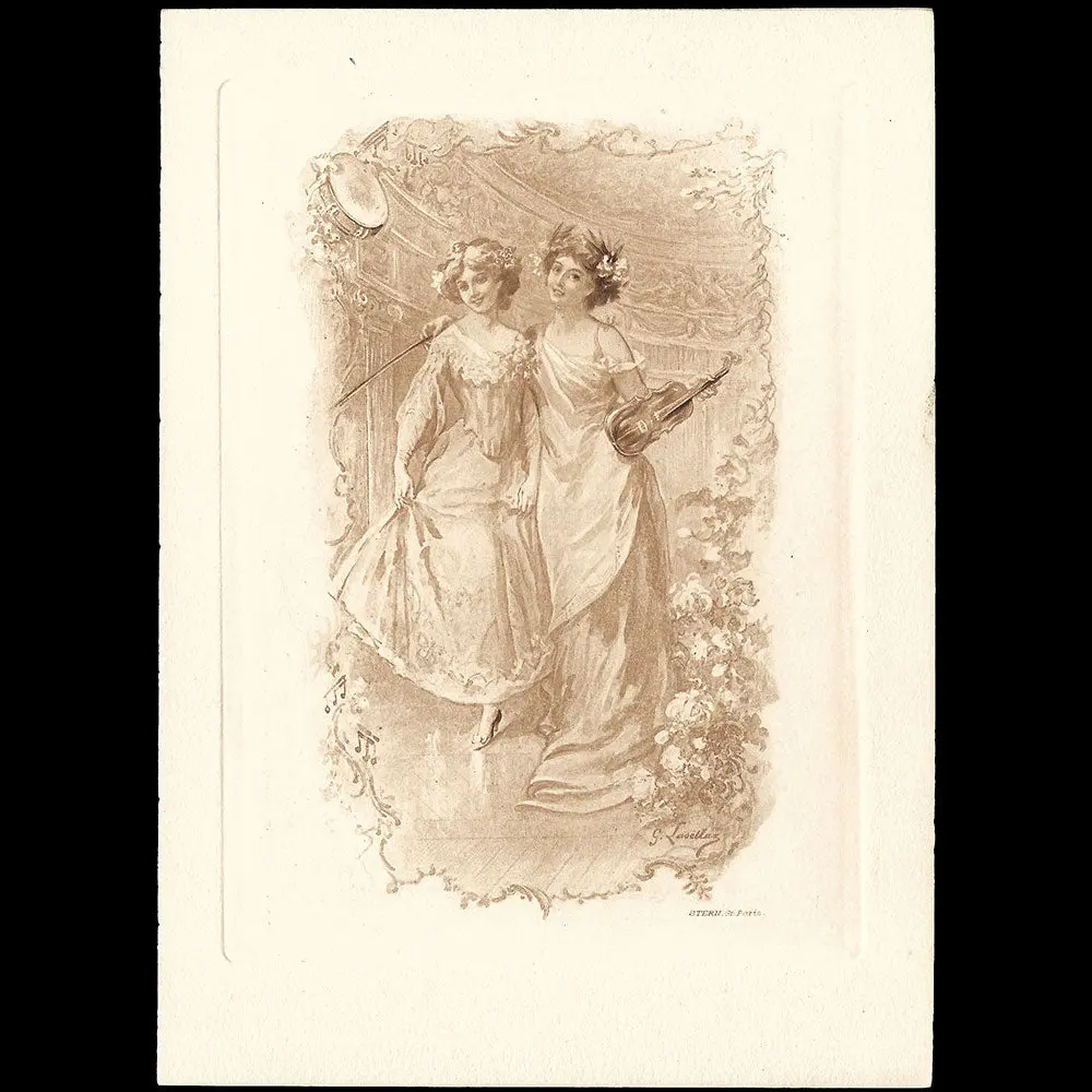 H. Haardt & Fils - Invitation De La Maison De Couture, 28 Corso Vittorio Emanuele À Milan (Circa 1910) 1