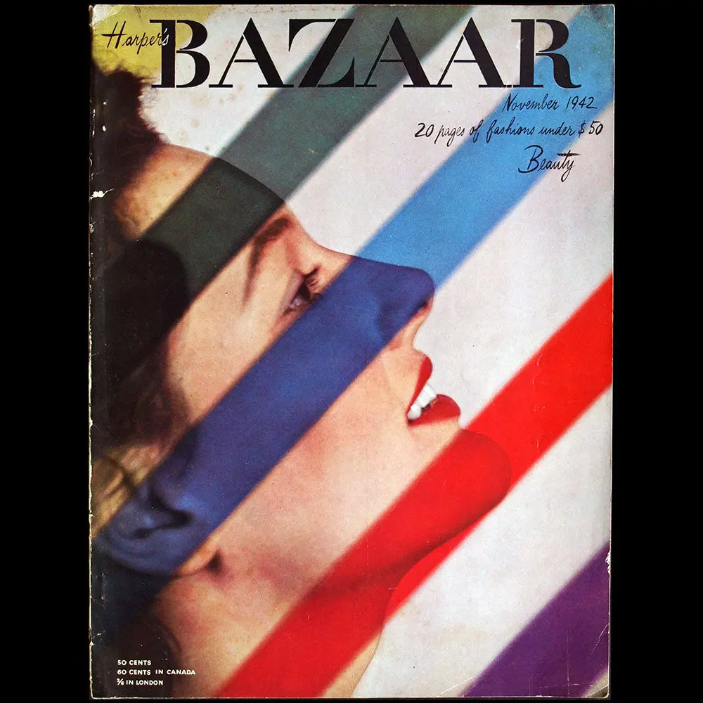 Harper's Bazaar (1942, Novembre), Couverture D'erwin Blumenfeld 1