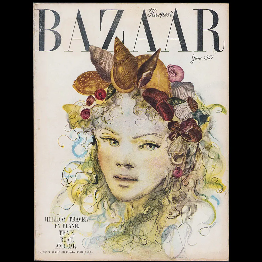 Harper's Bazaar (1947, Juin), Couverture De Léonor Fini 1