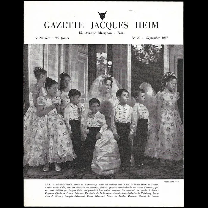 Heim - Gazette Jacques Heim, N°20 (1957, Septembre), Couverture De Gene Fenn 1