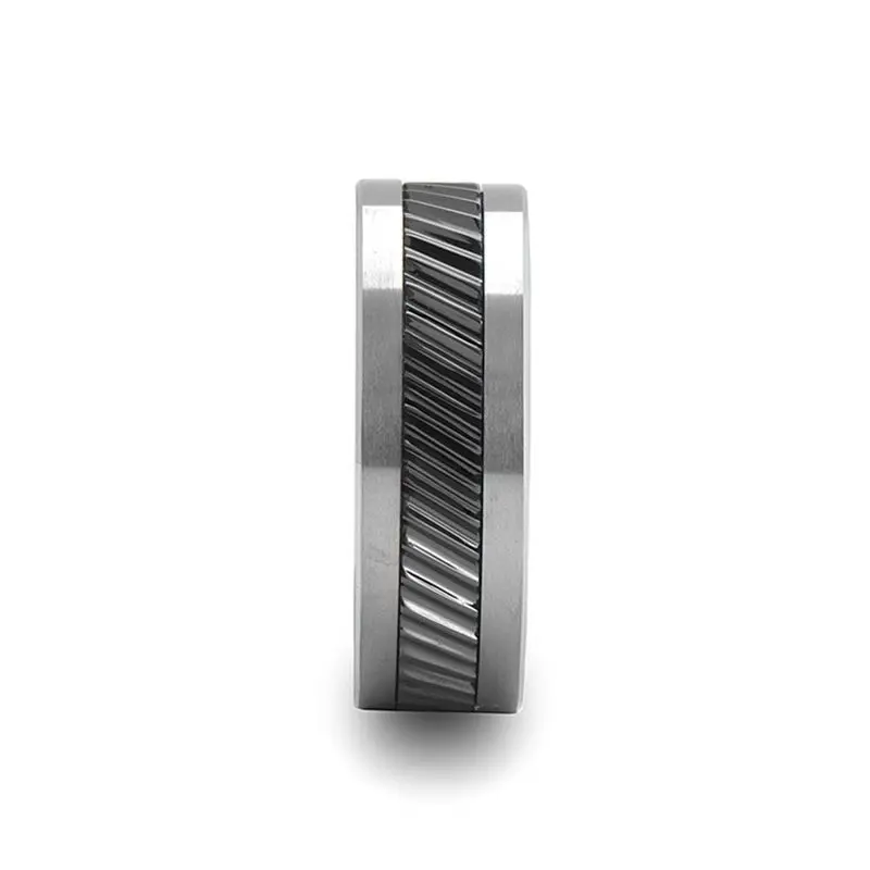 Helix | Tungsten & Ceramic Ring Gear Teeth Pattern 4