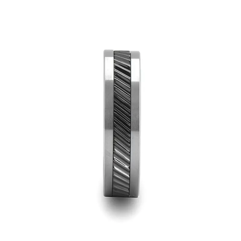 Helix | Tungsten & Ceramic Ring Gear Teeth Pattern 2