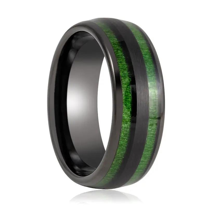 Hellion | Tungsten Ring Green Groove 1