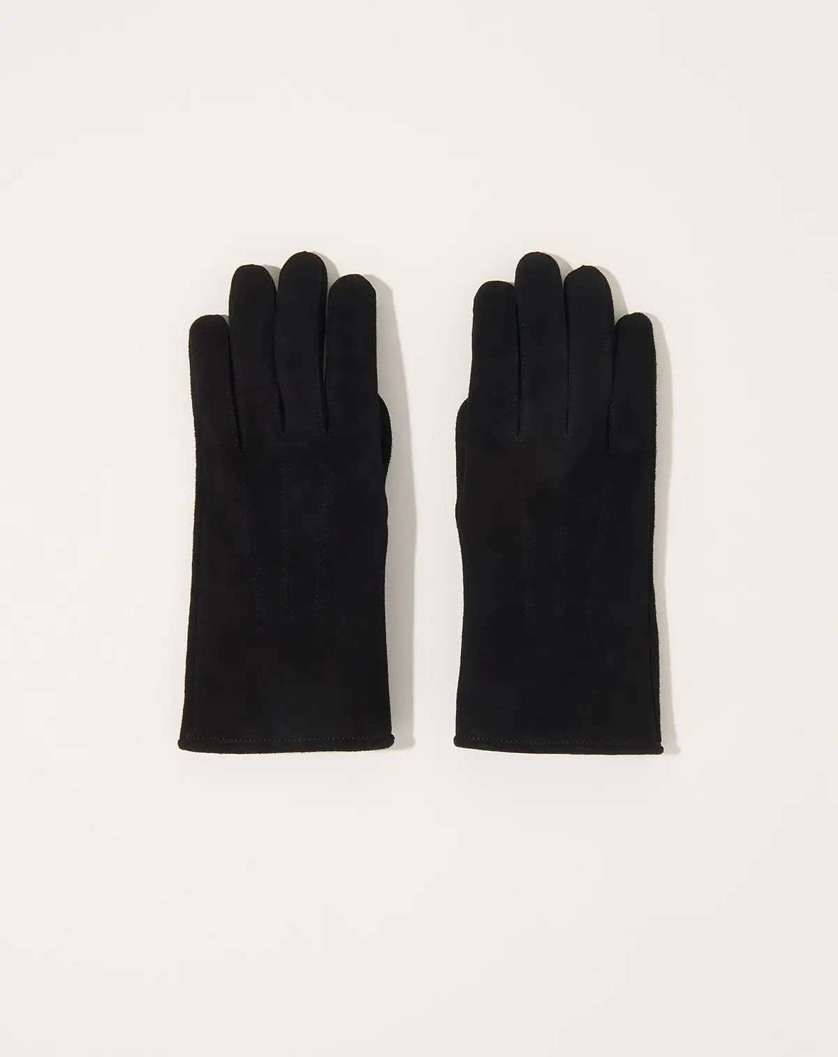 Suede Glove In Black 1