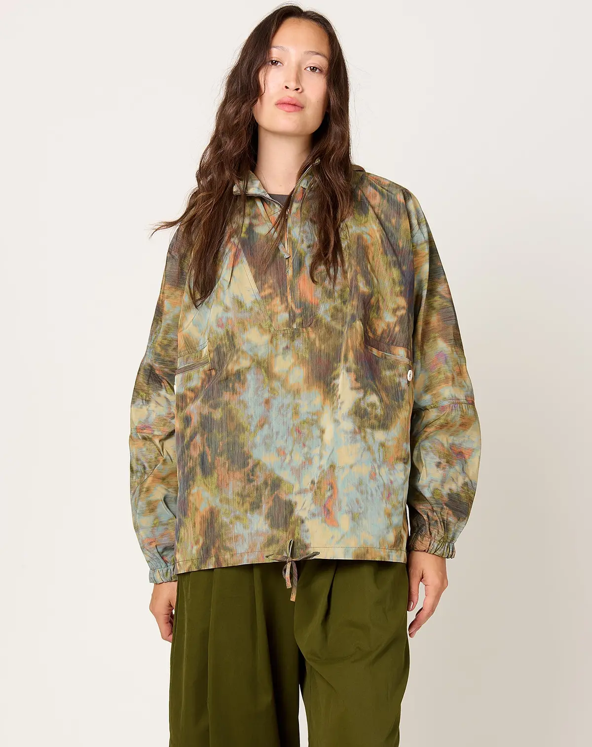 Flat Anorak In Camouflage 1