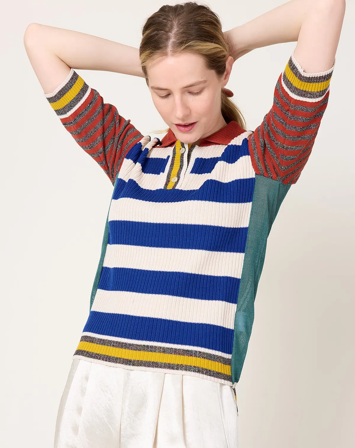Mix Polo In Teal 4
