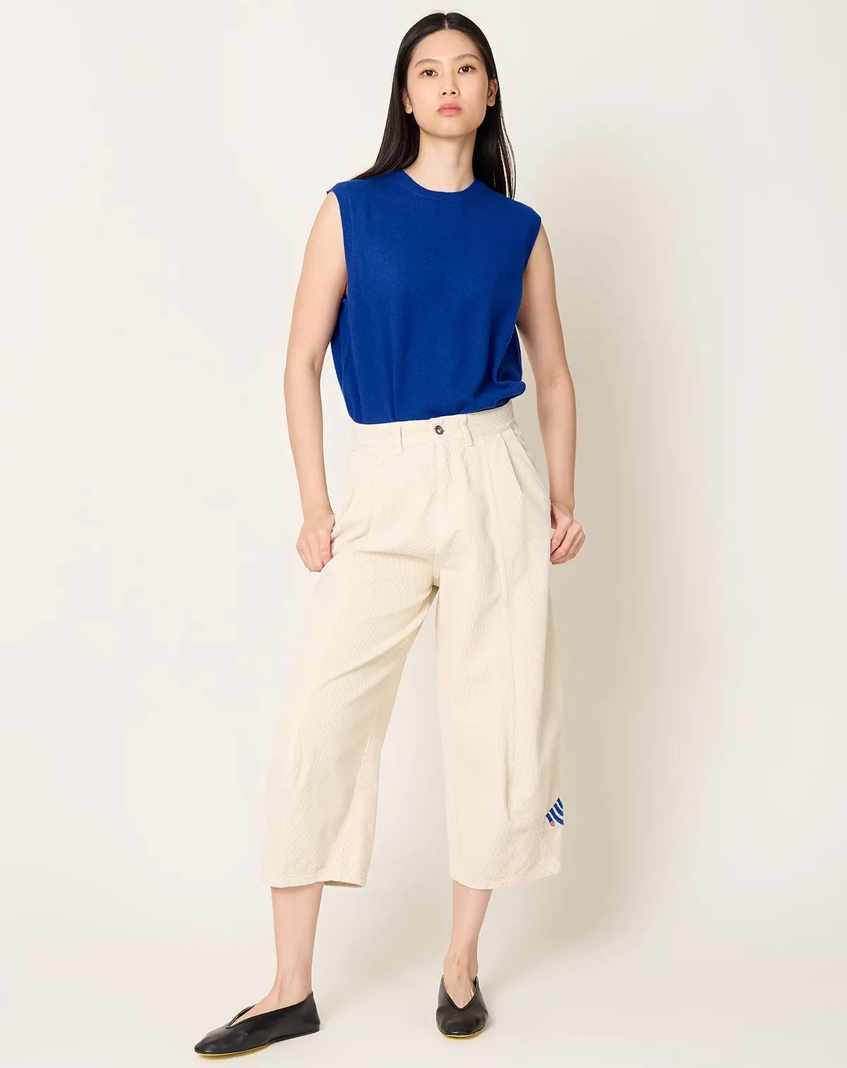 Mojave Corduroy Pants In Ecru 1