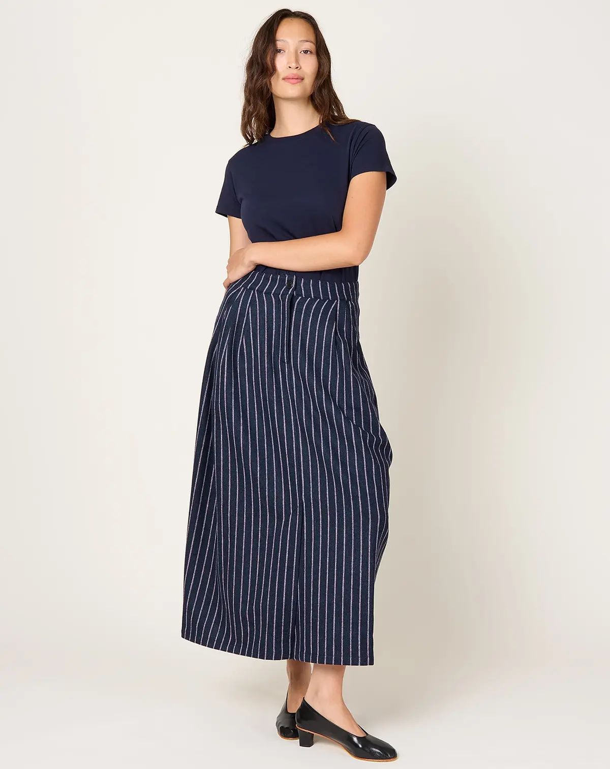 One Skirt In Pinstripe 1