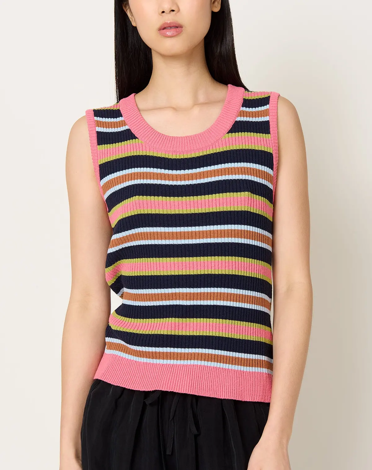 Silk Stripes Singlet 1