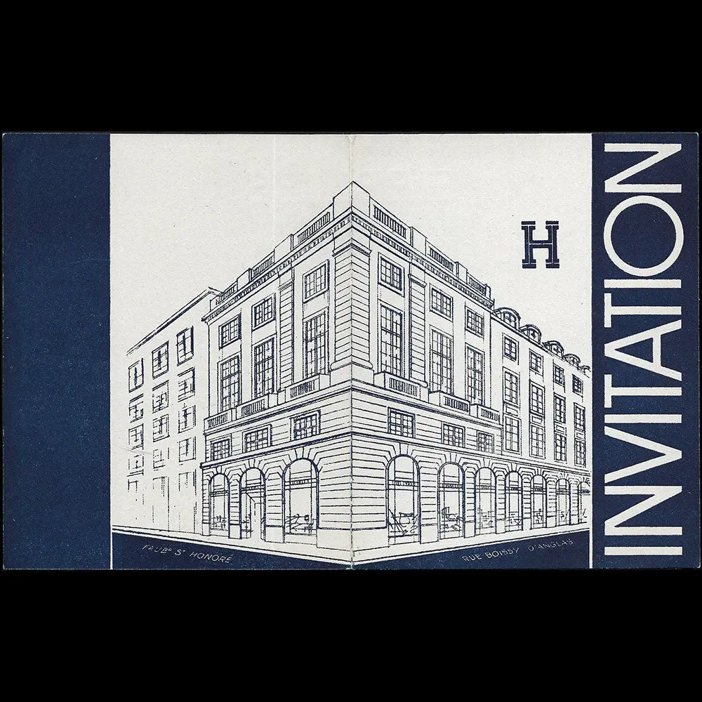 Hermès Sellier - Carte D'invitation Aux Soldes D'été (1938) 2
