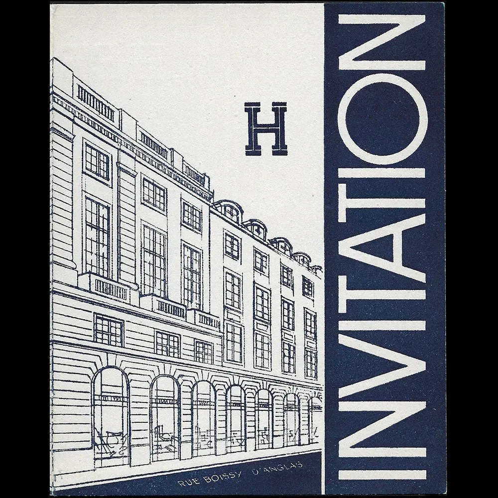 Hermès Sellier - Carte D'invitation Aux Soldes D'été (1938) 1