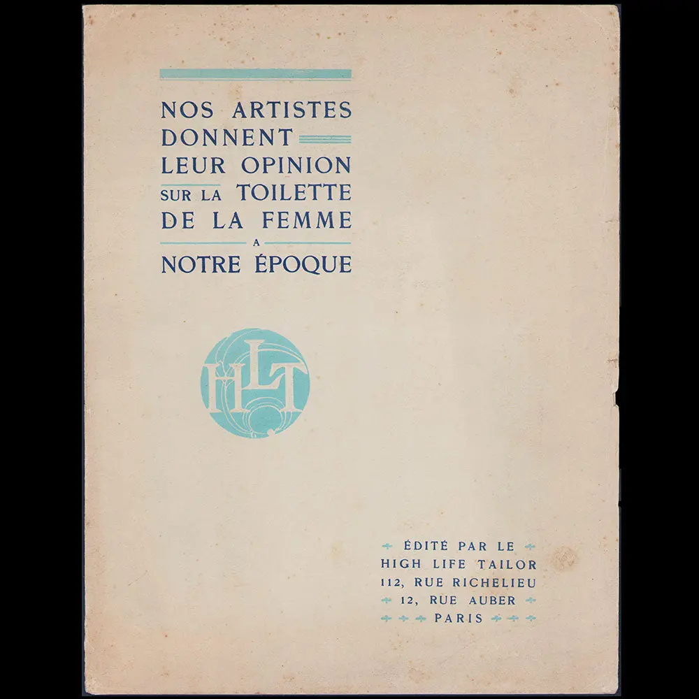 High Life Tailor -  Nos Artistes Donnent Leur Opinion Sur La Toilette De La Femme (1911) 1