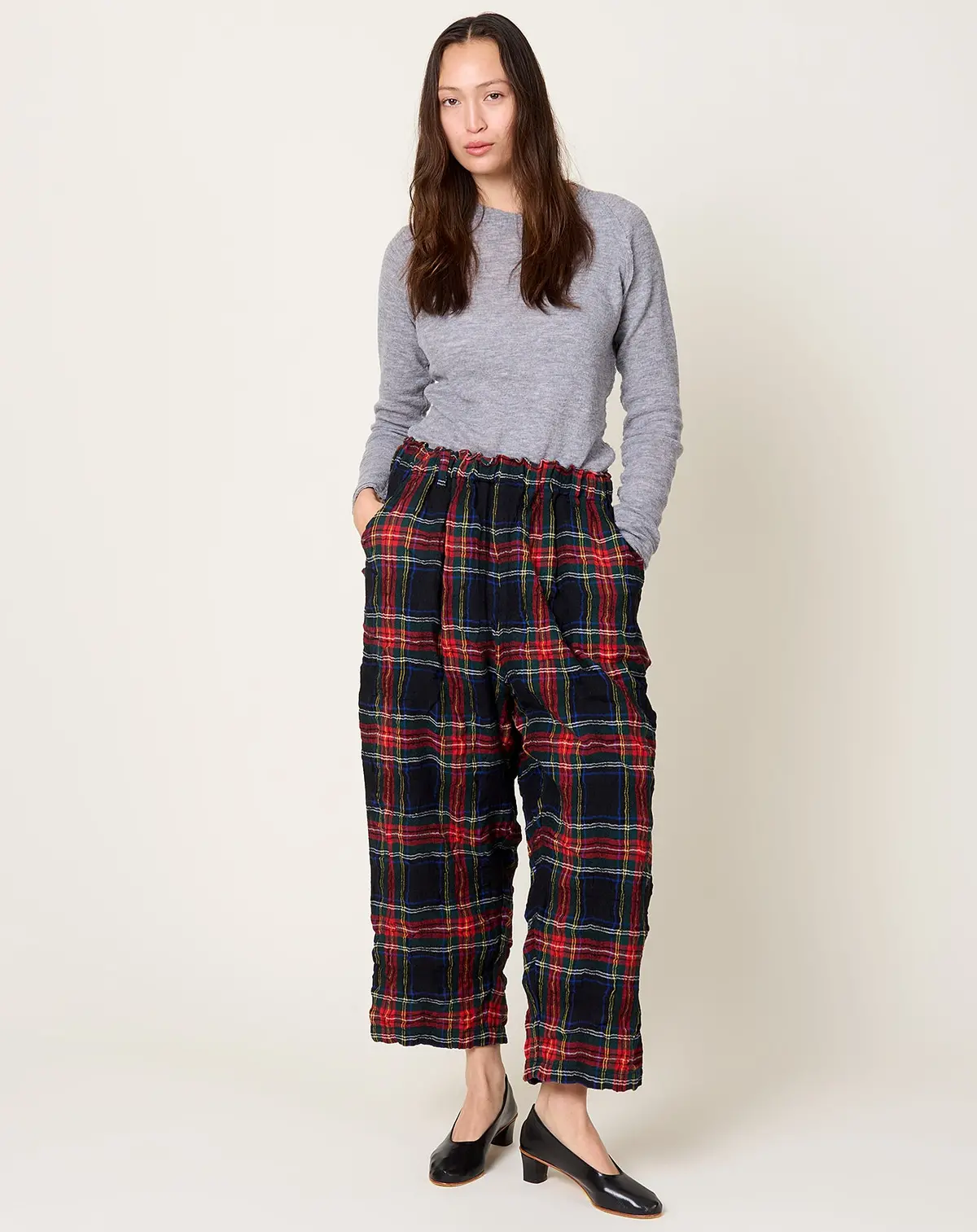 Tartan Pants In Black 1
