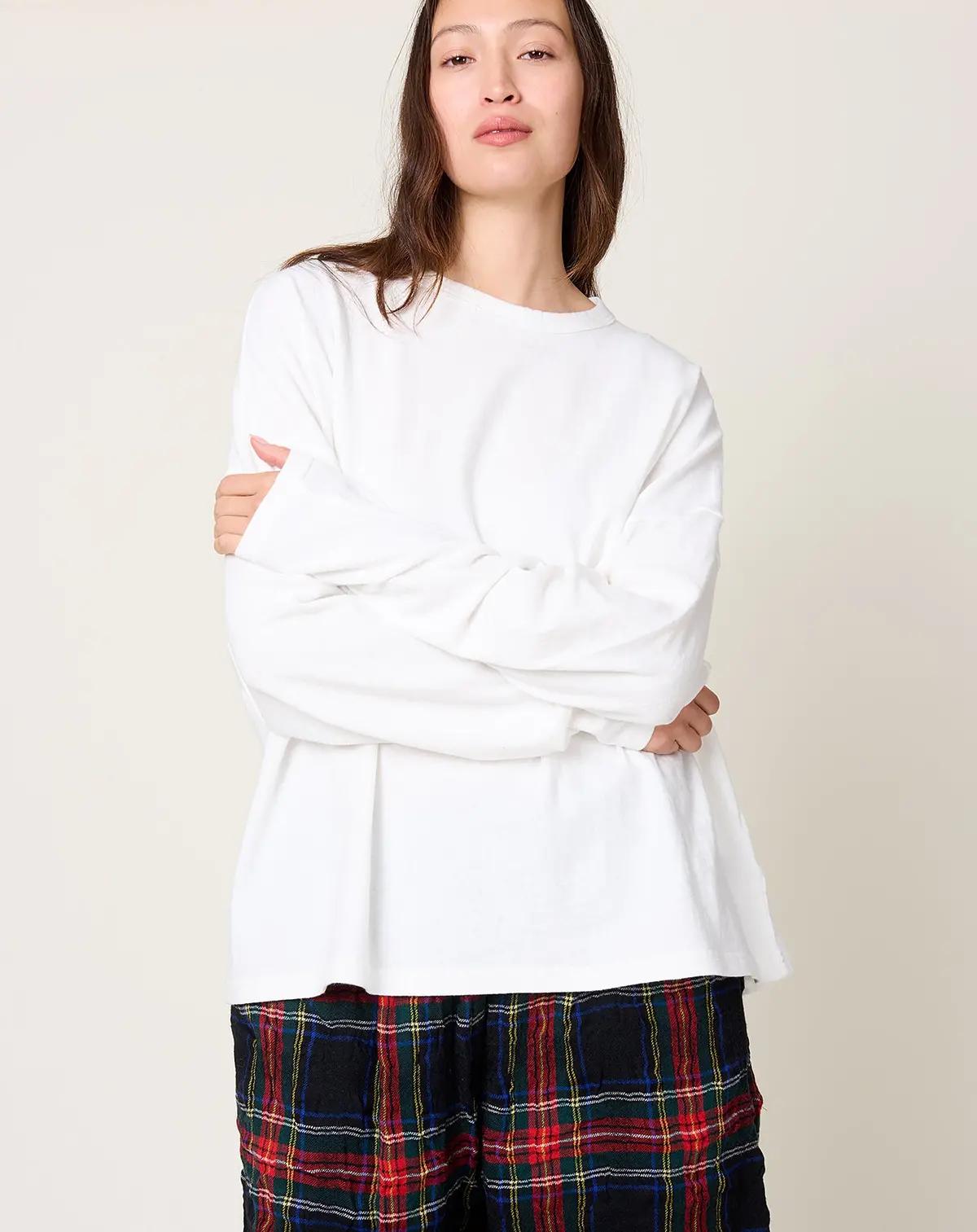 Loose Pullover In White 1
