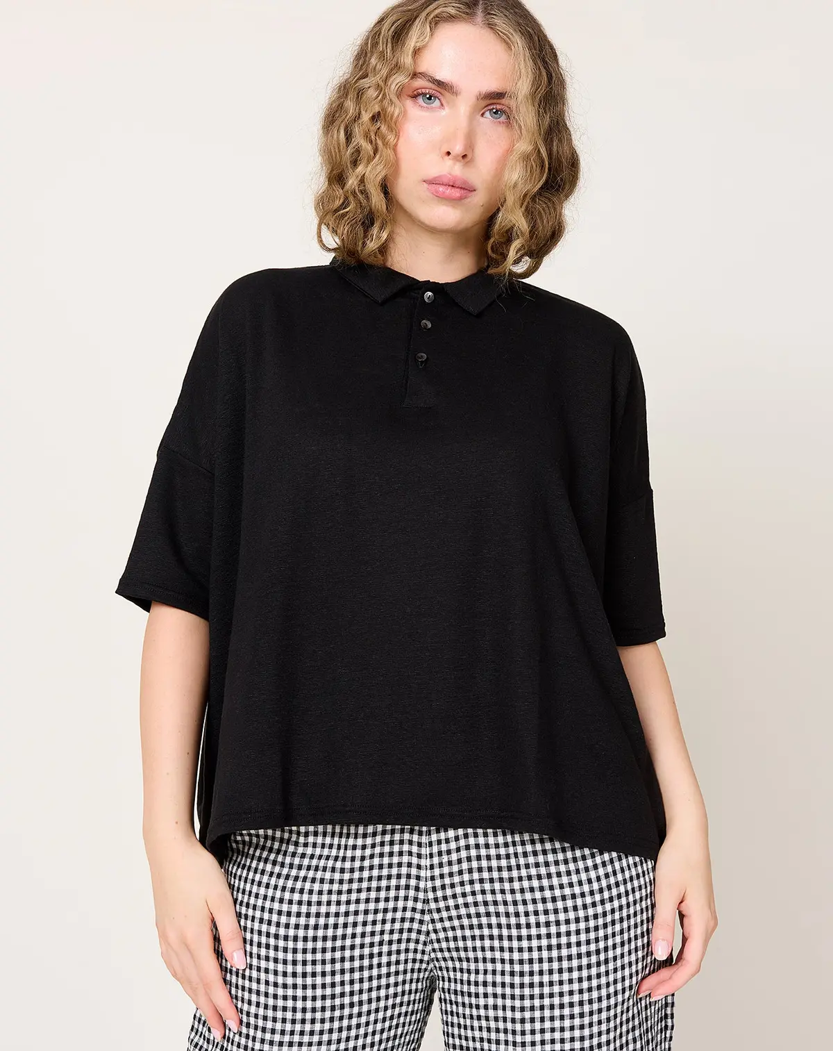 Polo Shirt In Black 1