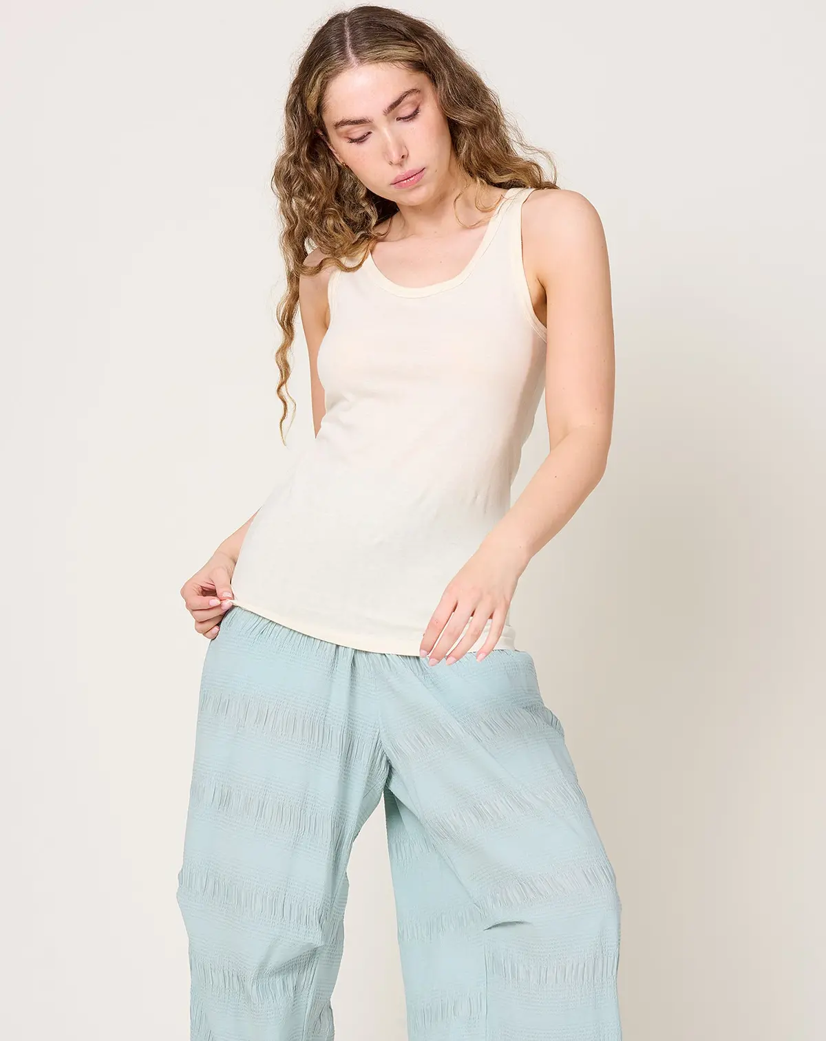 Undyed Tank Top In Natural 1