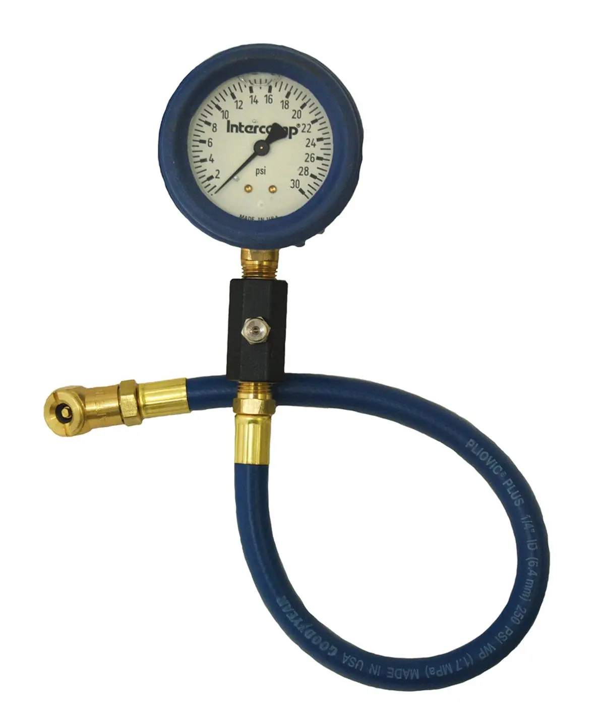 Intercomp 2.5" Deluxe Liquid Filled 30Psi Air Pressure Gauge 1