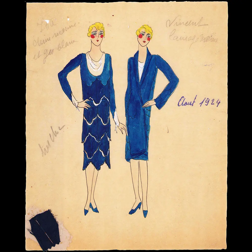 Jane - Dessin De La Robe Très Chic (1924) 1