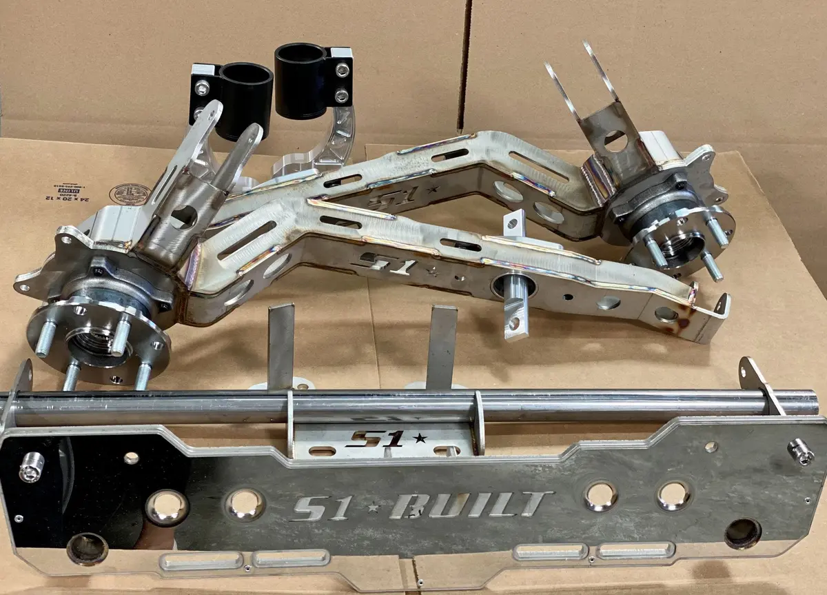 S1 Built Complete Awd Kit: Alpha6 Awd/Rwd/Fwd Rear Trailing Arms With Delta7 Rear Diff Mount Kit And Billet Forks 2