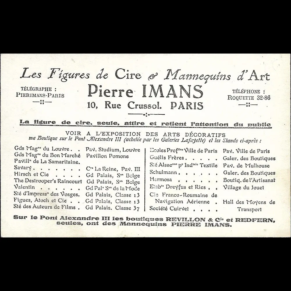 Pierre Imans - Mannequins À L'exposition Internationale Des Arts Décoratifs Modernes (1925) 2