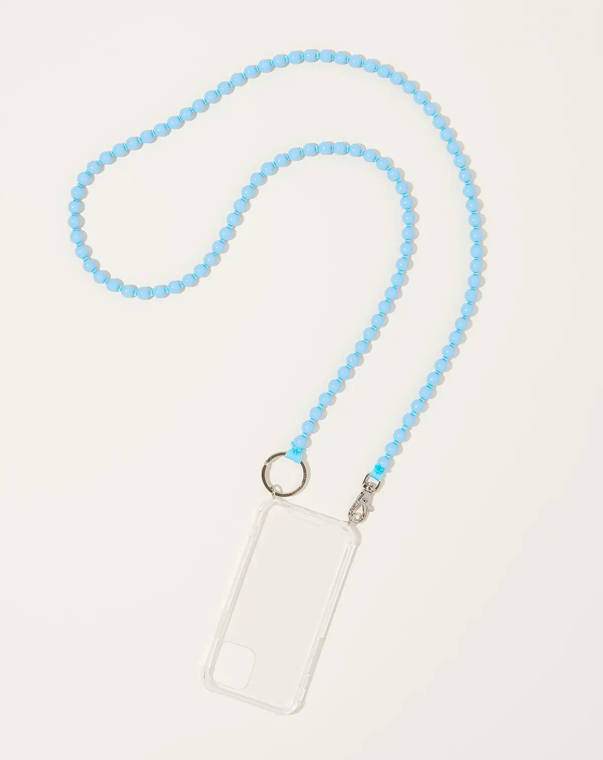 Handykette Iphone Necklace In Pastel Blue On Blue 1