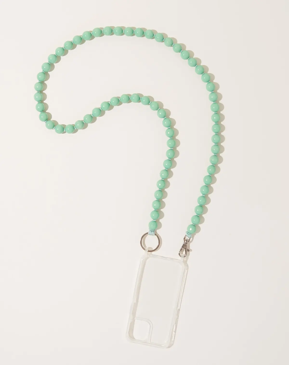 Handykette Big Iphone Necklace In Pastel Green On Salvia 1