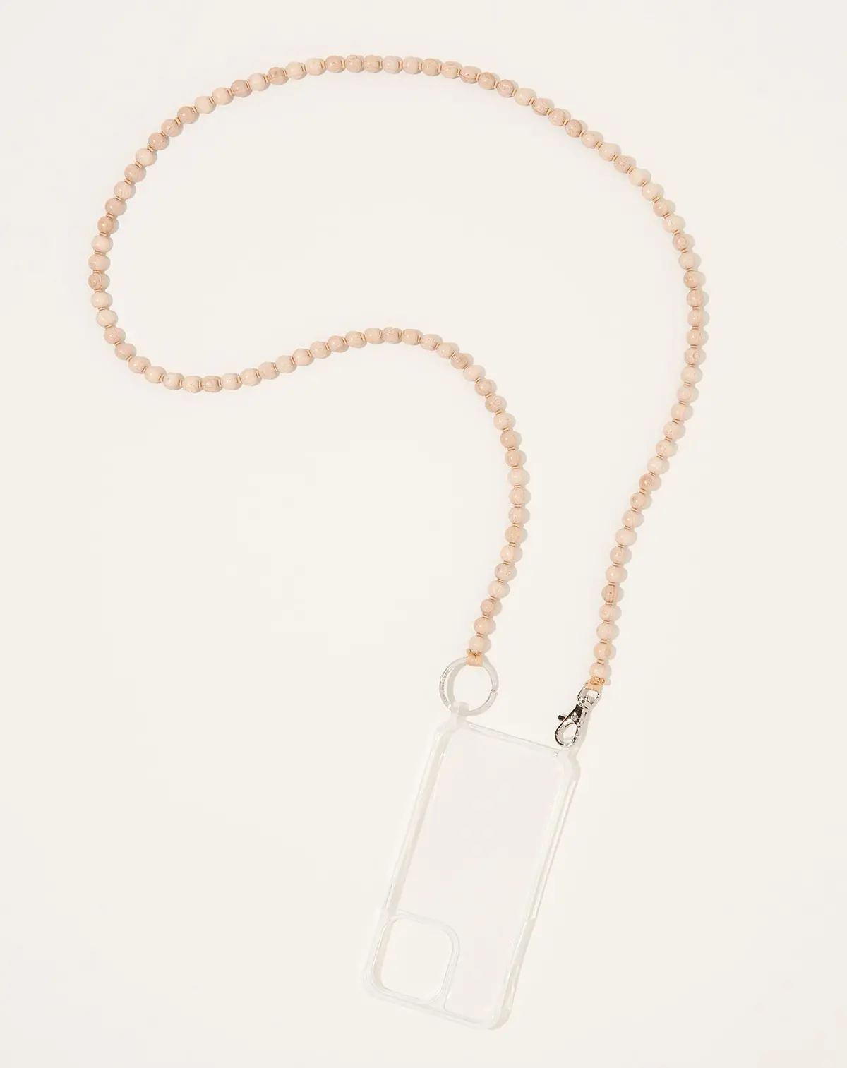 Handykette Iphone Necklace In Natural On Beige 1