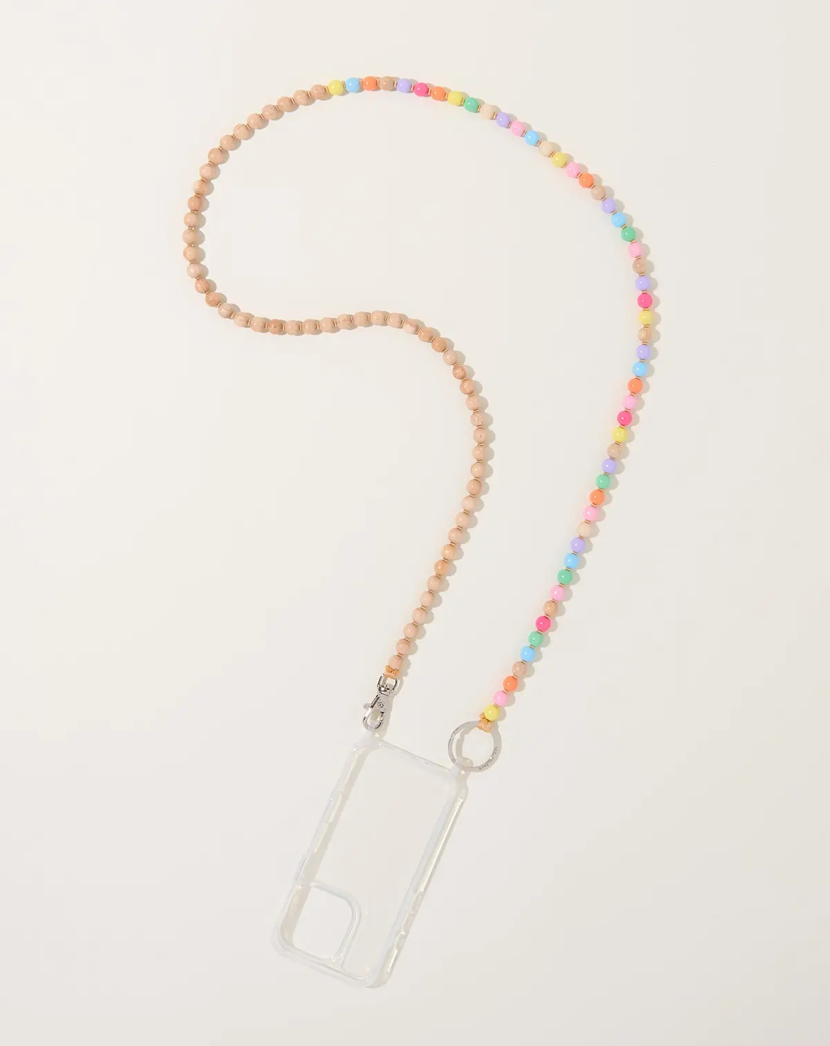 Handykette Iphone Necklace In Pastel Mix And Natural 1