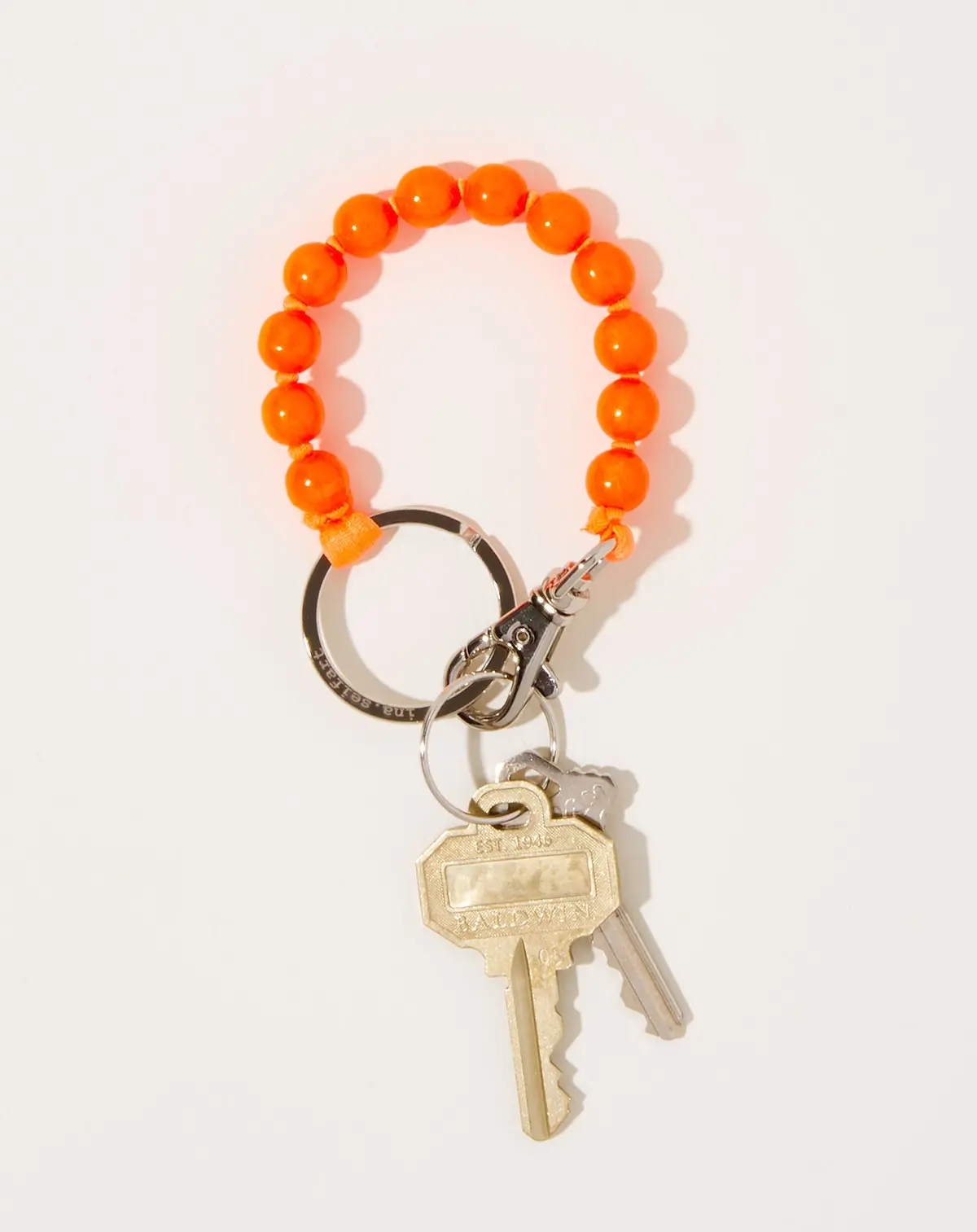 Perlen Short Keyholder In Neon Orange 1
