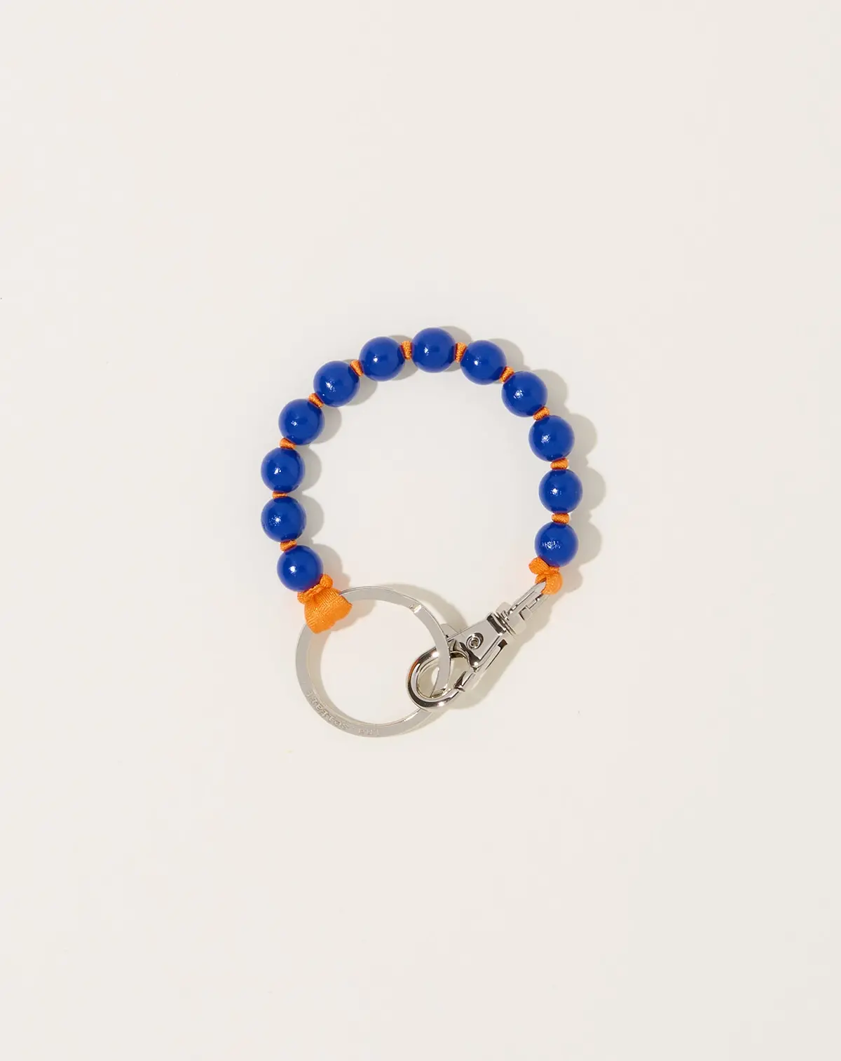 Perlen Short Keyholder In Blue On Orange 1