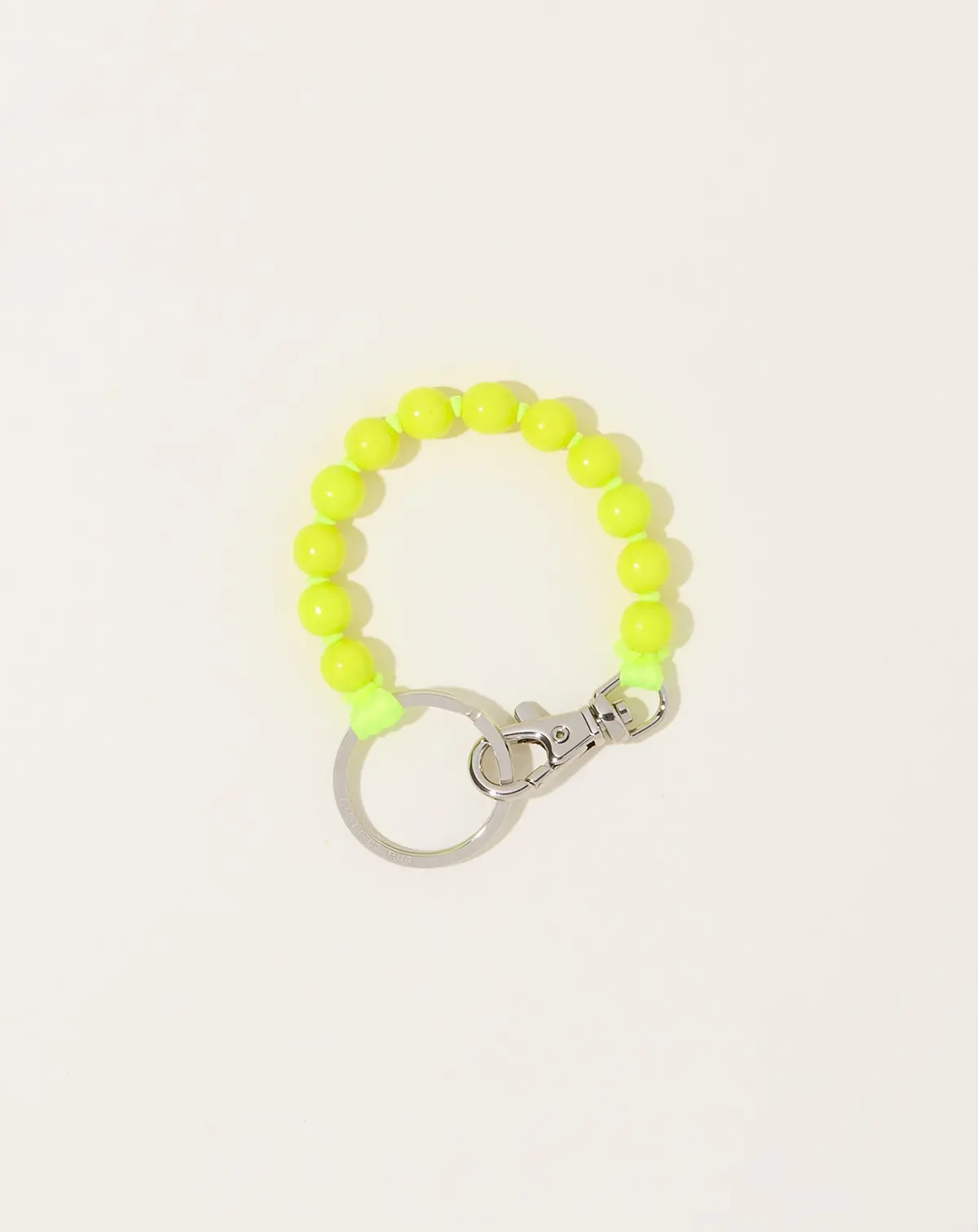 Perlen Short Keyholder In Neon Yellow 1