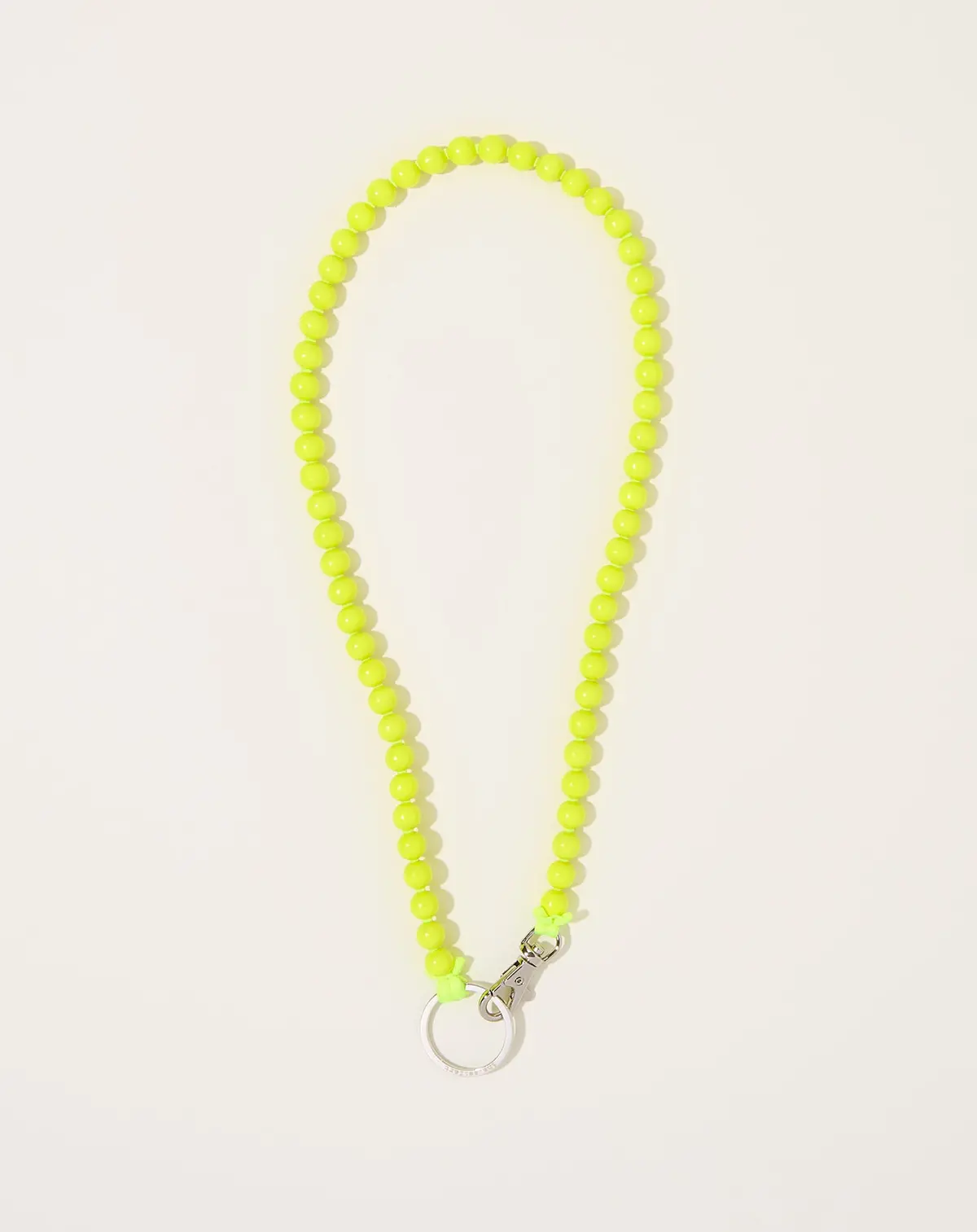Perlen Long Keyholder In Yellow On Neon Yellow 1