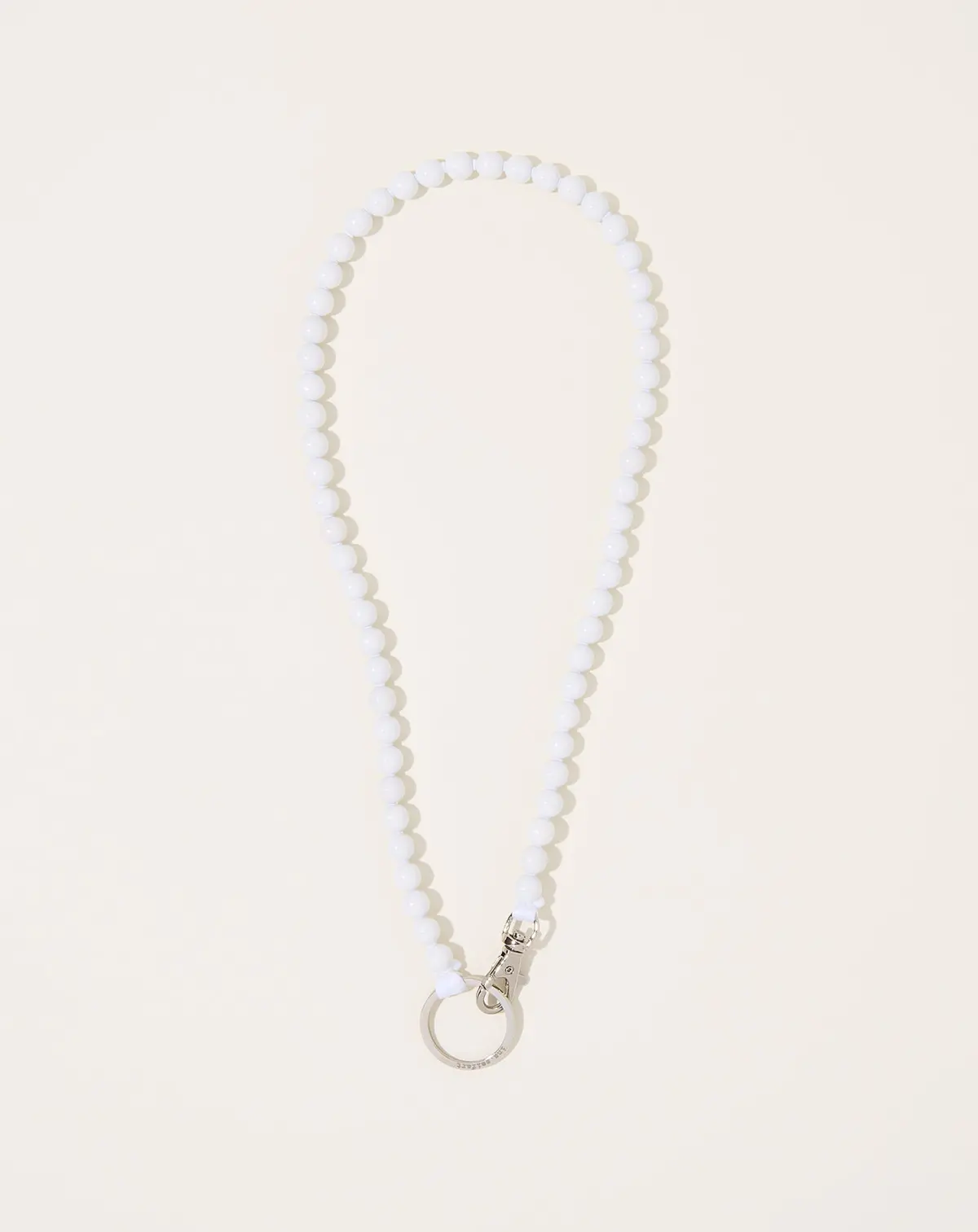 Perlen Long Keyholder In White 1
