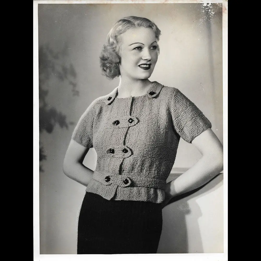 Tricot Porté Par Miss Paris 1935, Tirage D'isabey 1