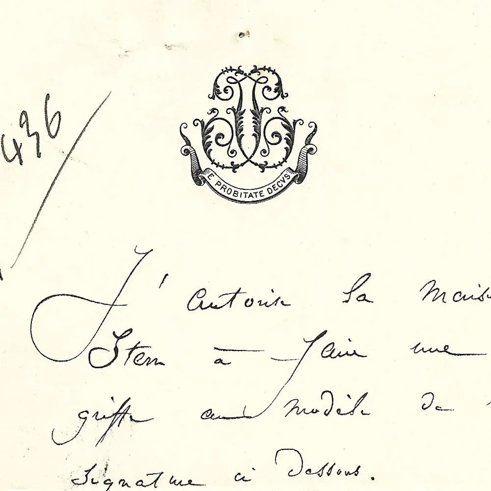 Le Printemps - Lettre Autographe Signée De Jules Jaluzot Au Graveur Stern (1889) 2