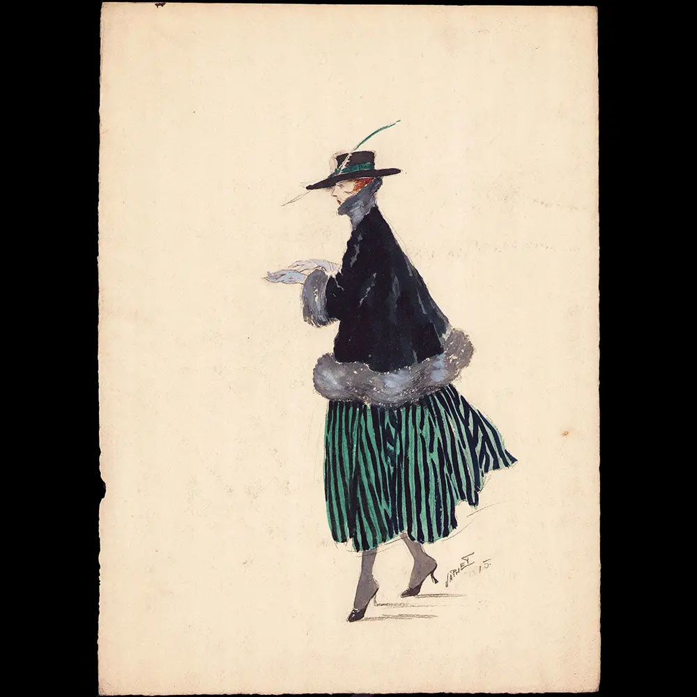 Japhet - Dessin D'un Manteau (1915) 1