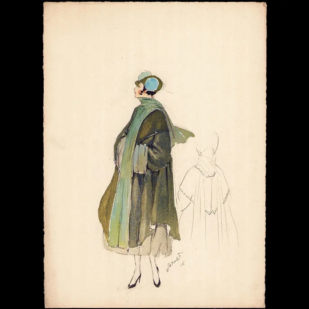Japhet - Dessin D'un Manteau (1916) 1
