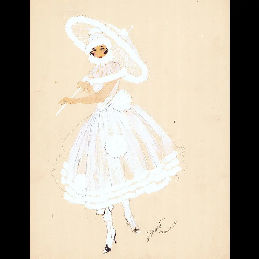 Japhet - Dessin De La Robe Boule De Neige (1915) 2