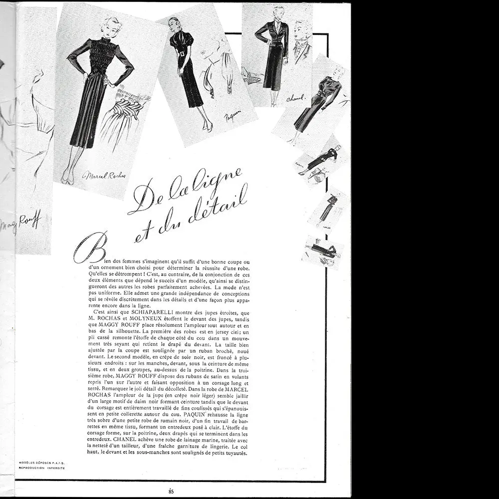 Le Jardin Des Modes, N°250, 1Er Février 1938, Ensemble De Schiaparelli 2