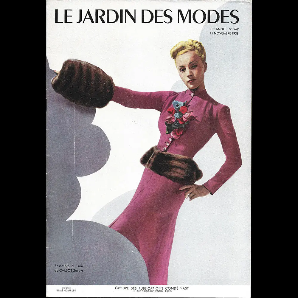 Le Jardin Des Modes, N°269, 15 Novembre 1938, Ensemble De Callot Soeurs 1