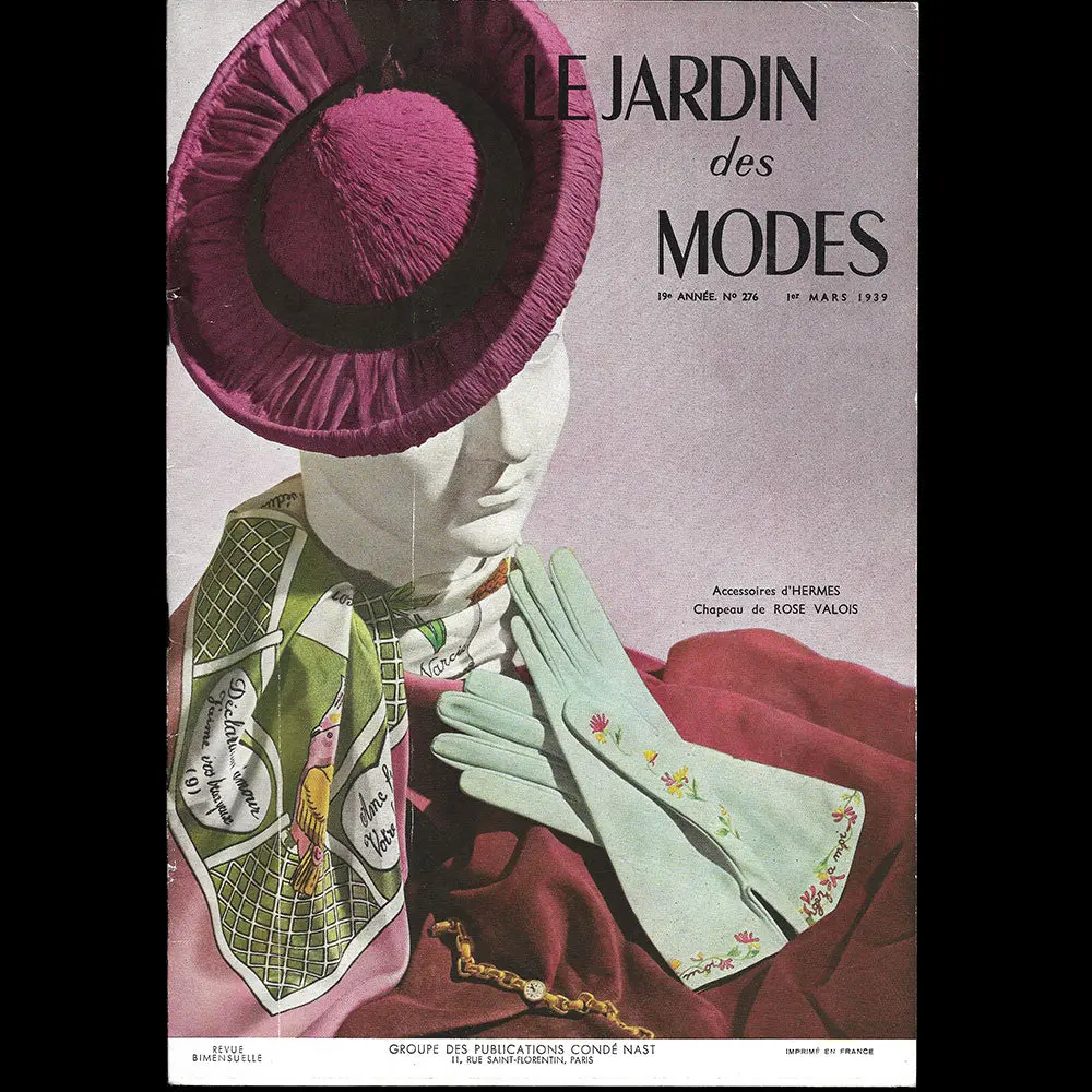 Le Jardin Des Modes, N°276, 1Er Mars 1939, Accessoires D'hermès 1