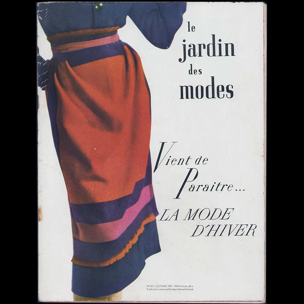 Le Jardin Des Modes, N°310, Octobre 1947, Couverture De Honeyman 1