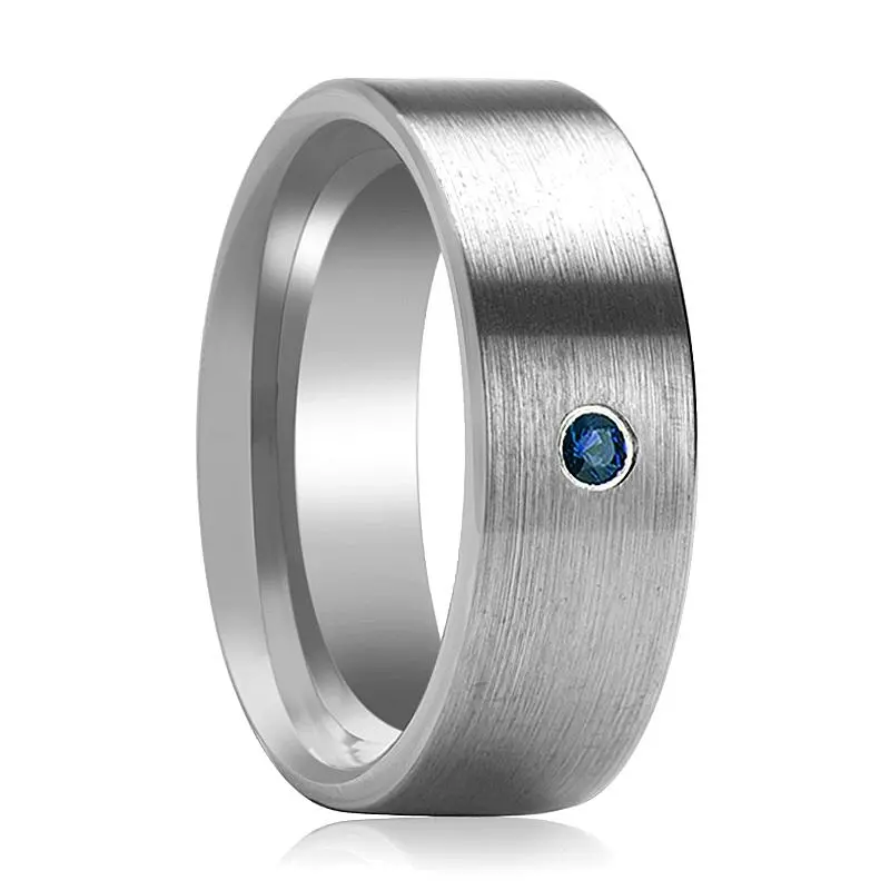 Jayce | Tungsten Ring Blue Diamond 1