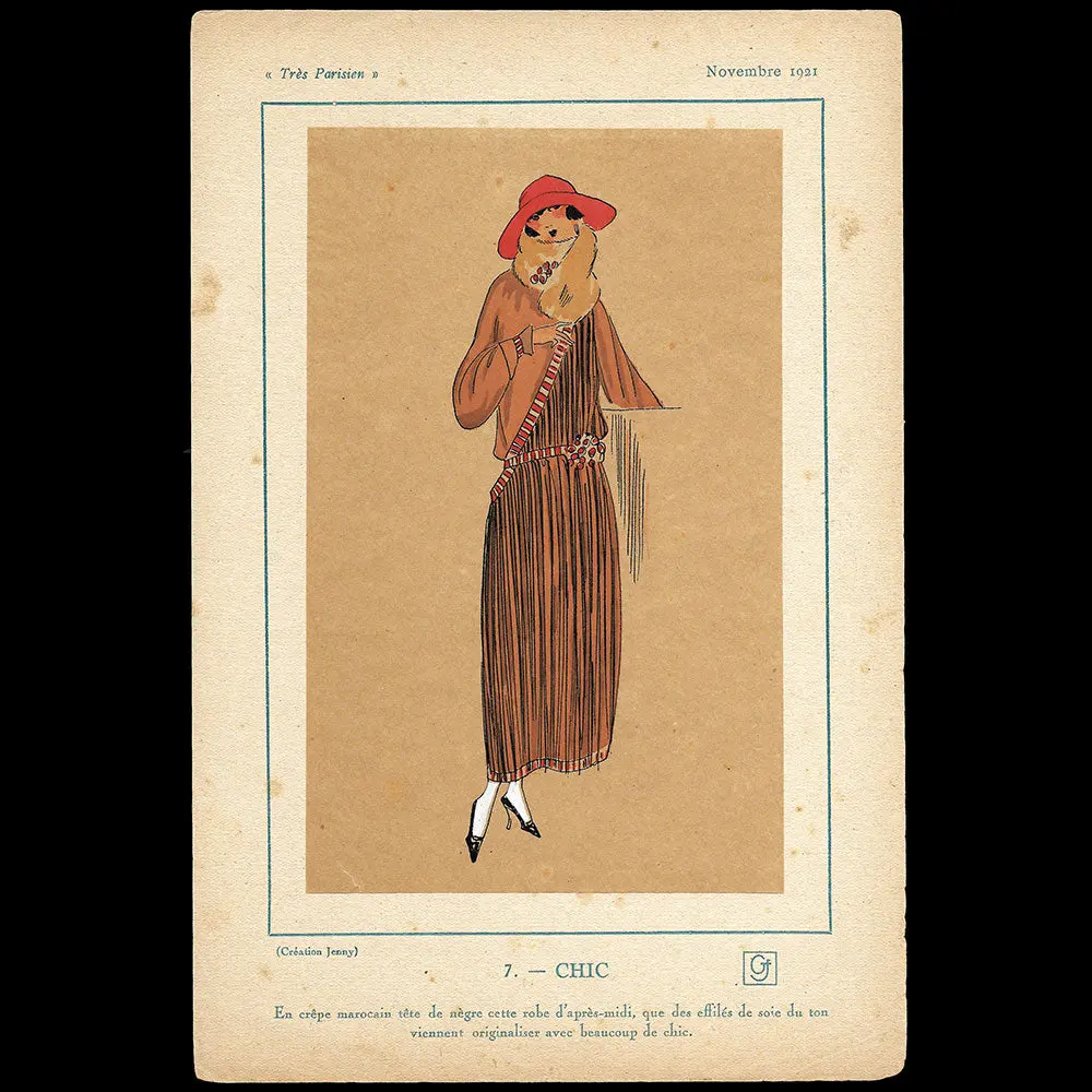 Jenny - Chic, Robe D'après-Midi En Crêpe Marocain (1921) 1