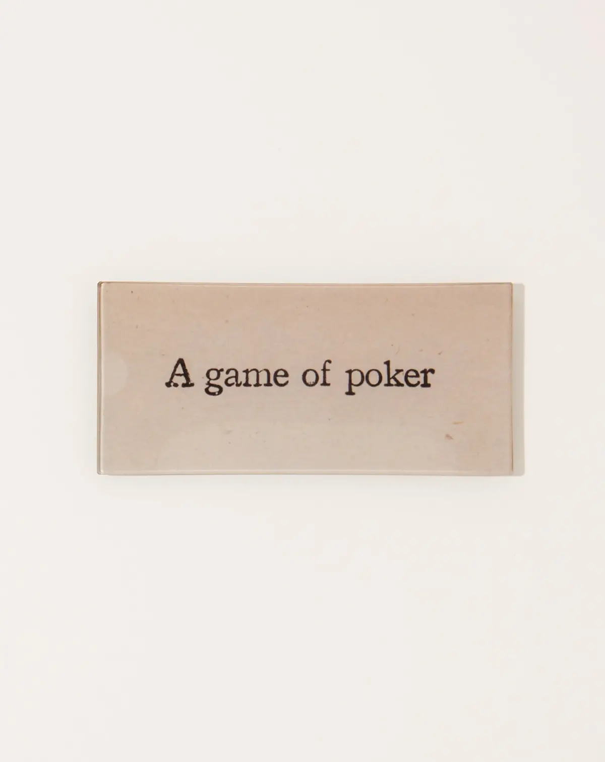 A Game Of Poker Tray 1
