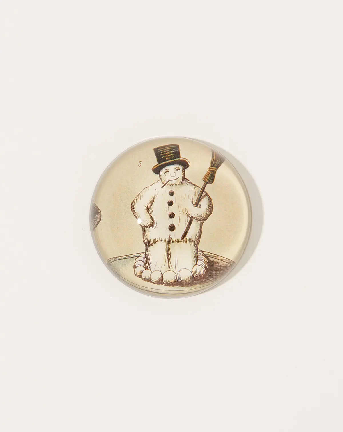 Snowman Cake Dome Paperweight 1
