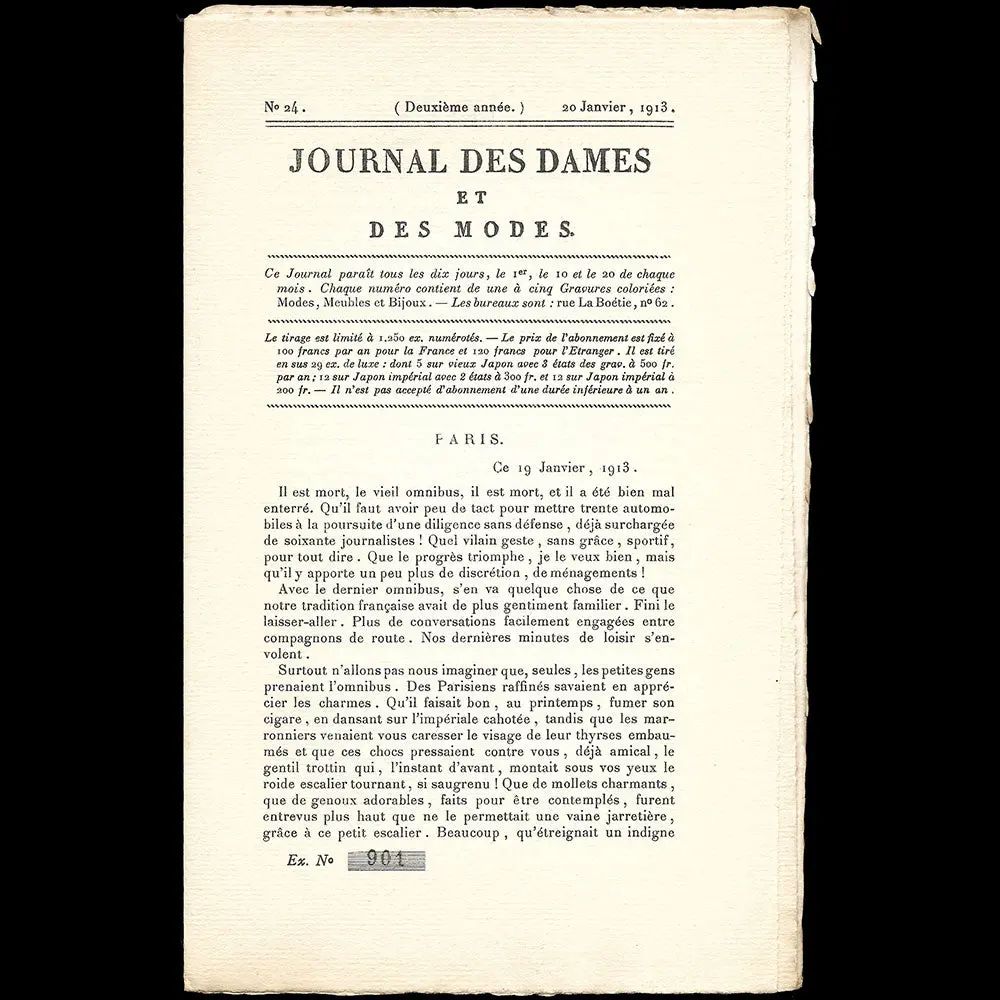 Le Journal Des Dames Et Des Modes, Costumes Parisiens, N°24, 1913 2